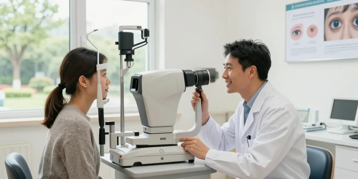 Eye examination at www.snuseoulglobal.com showcasing advanced technology and personalized patient care.