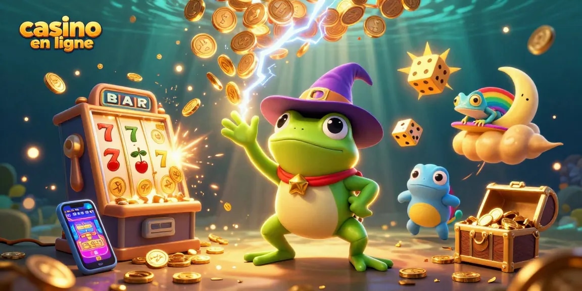 Vivez l'expérience du casino en ligne avec une pluie de pièces d'or et des personnages dynamiques.