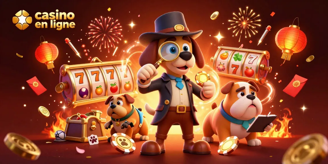 Les joueurs découvrent le meilleur casino en ligne à travers une scène vibrante et animée pleine d'éléments du jeu.