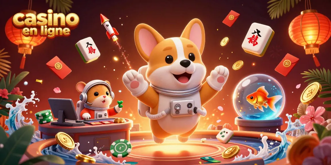 Profitez de l'excitation du casino en ligne avec des personnages ludiques et des éléments de jeu captivants.