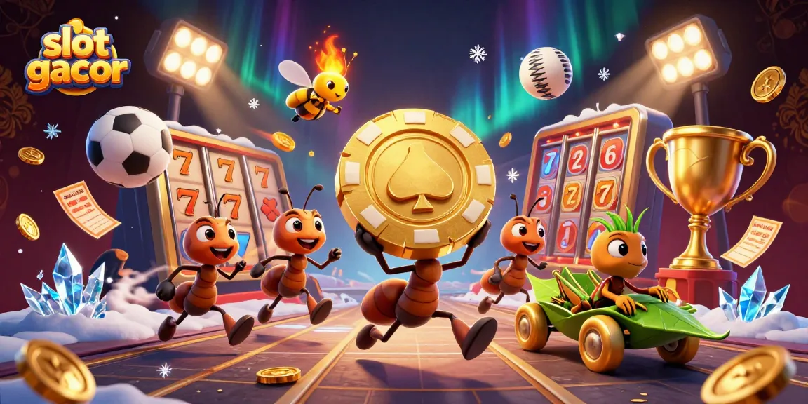 Menangkan slot gacor dengan karakter unik dan simbol keberuntungan dalam ilustrasi yang menarik.