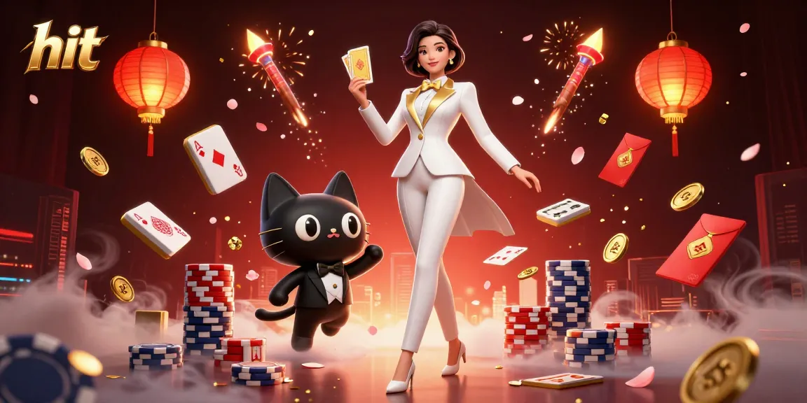Hit your jackpot in a vibrant casino scene featuring cards, golden coins, and atmospheric lanterns.