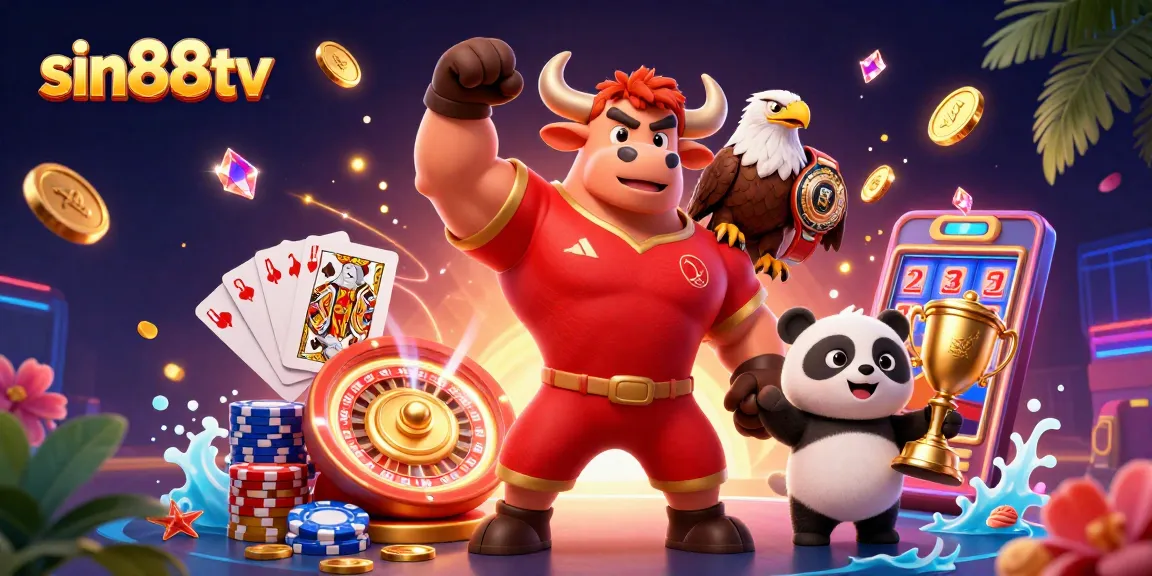 Experience winning strategies at sin88tv with a vibrant 3D celebration of casino gaming.