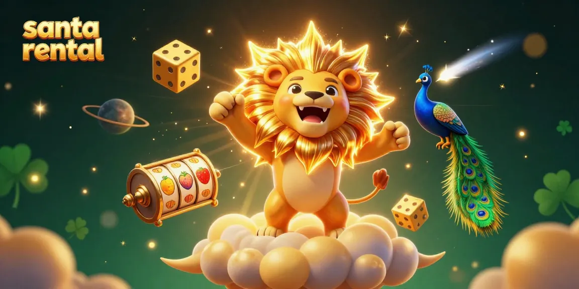 Experience the magic of santa rental with a vibrant 3D casino portrayal of festive symbols.