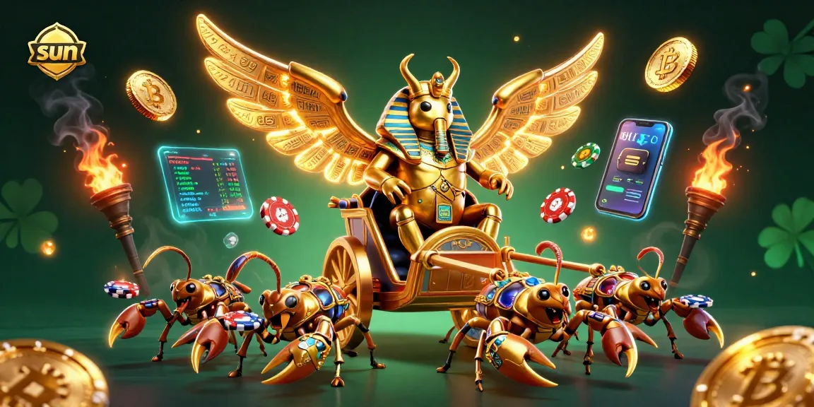 Experience the thrill of sun-themed gambling with a vibrant 3D casino scene.