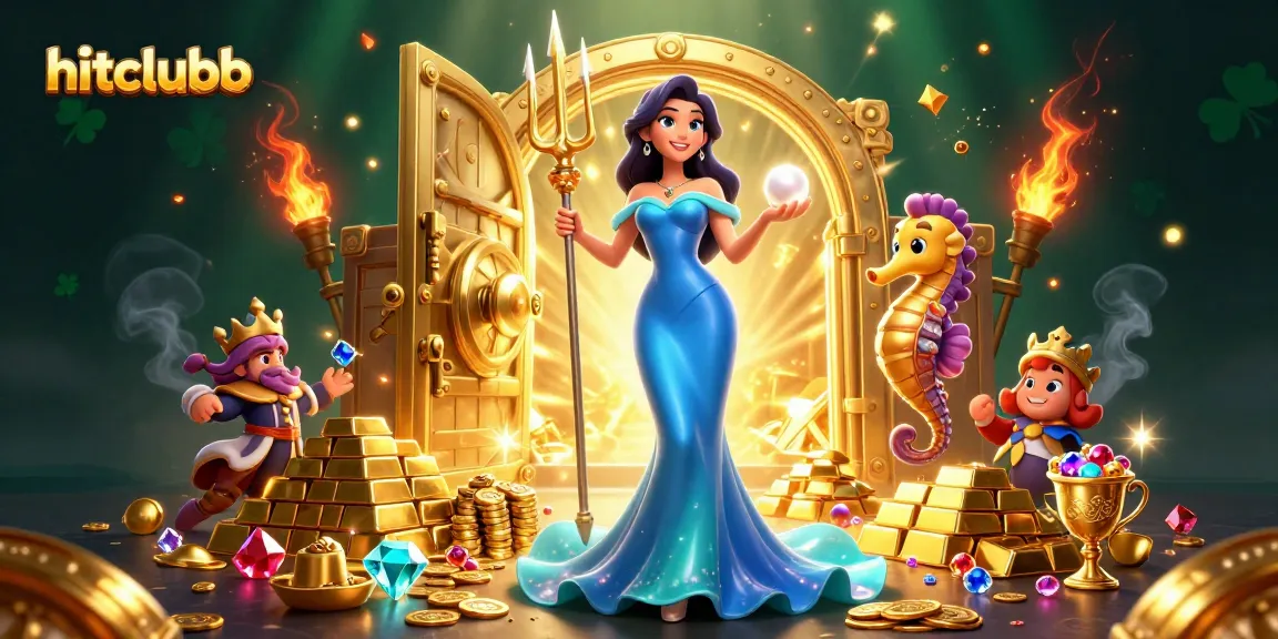 Experience thrilling wins with Hitclubb, featuring stunning underwater scenes and vibrant treasures.