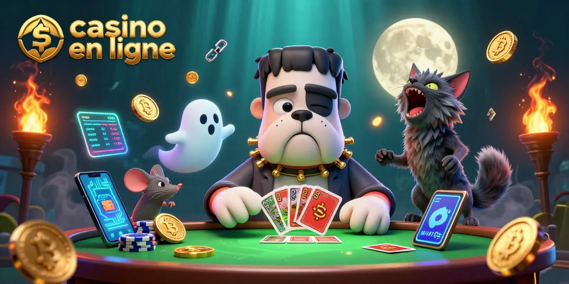 Jouez sur un casino en ligne et remportez des gains avec des jeux animés par un bulldog cartoonesque.