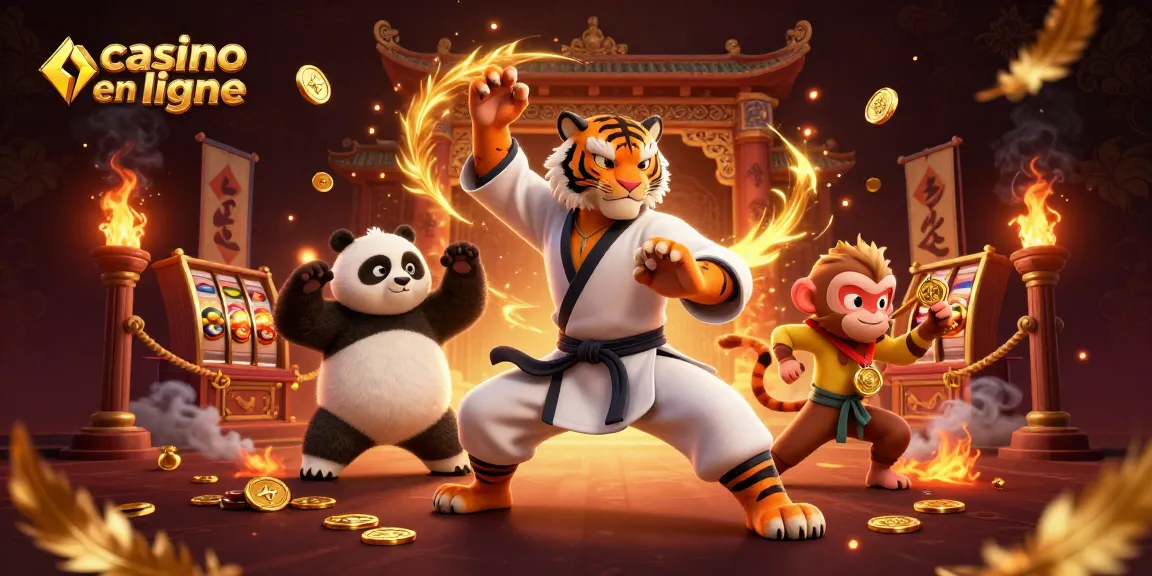 Plonger dans l'univers du casino en ligne avec un tigre kung fu et une aventure d'arts martiaux.
