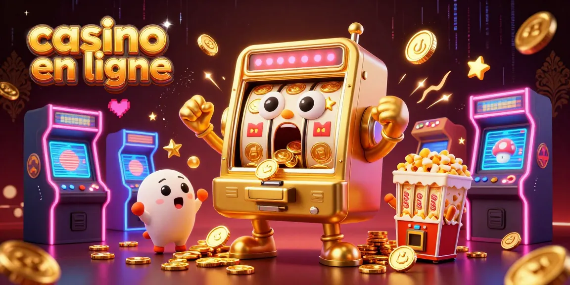 Jouez à des jeux captivants sur casino en ligne avec des machines à sous animées et des effets lumineux.
