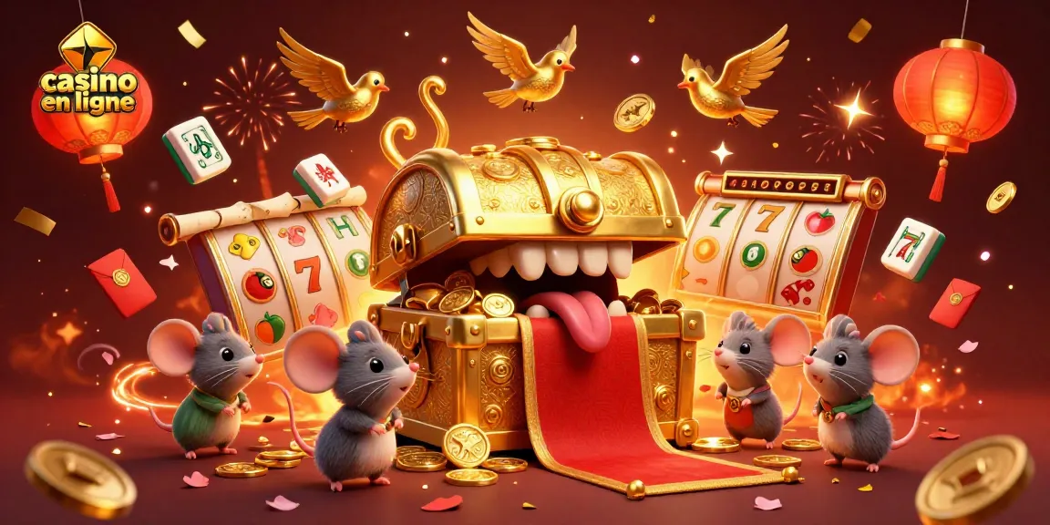 Jouez à des jeux de casino en ligne riches d'aventures et de trésors, avec un coffre au trésor attrayant.