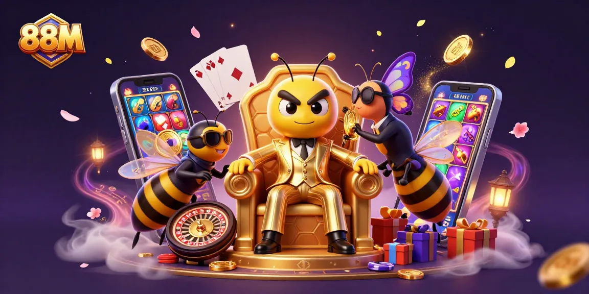 Engage with thrilling casino experiences at 88M, featuring vibrant games and animated characters.
