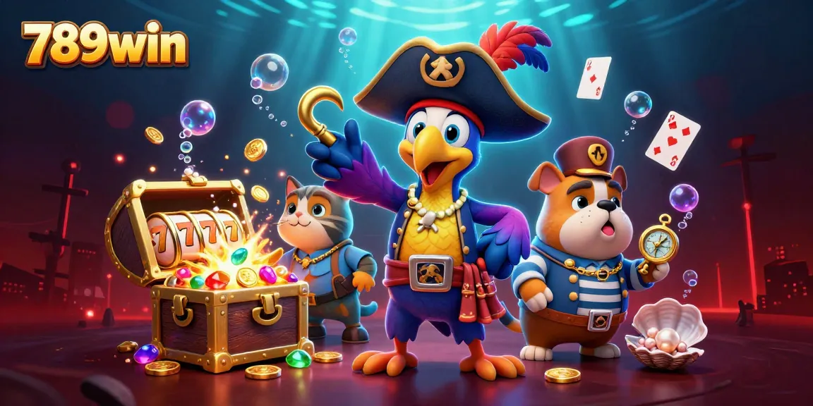 Engage in thrilling gaming adventures at 789win with dynamic characters and vibrant casino elements.