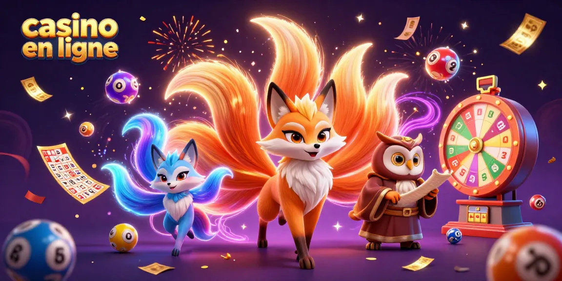 Profitez d'une expérience immersive au casino en ligne avec des balles de loterie colorées et des effets magiques.