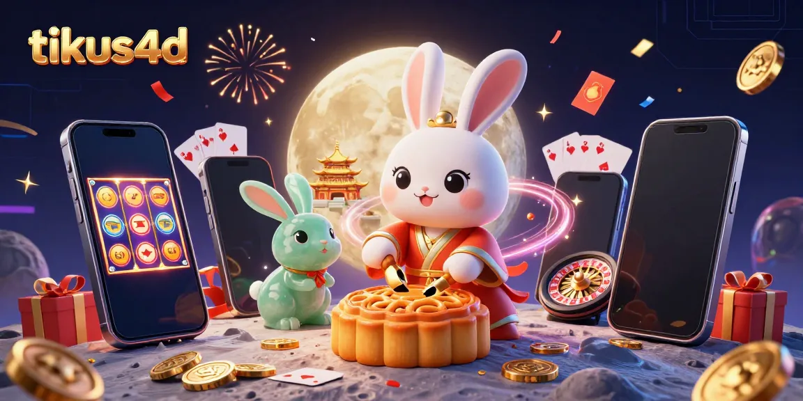 Experience tikus4d with vibrant slot games from a whimsical lunar scene featuring lively characters.
