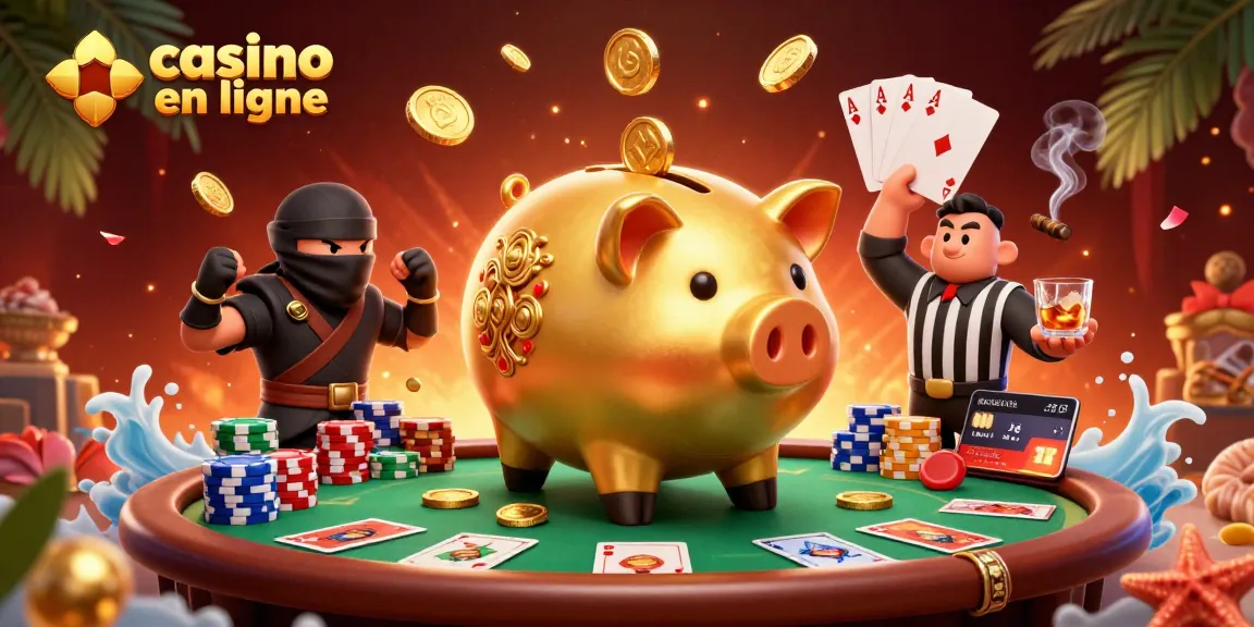 Venez découvrir casino en ligne avec un sumo en or, des jetons de poker et de la compétition dynamique.