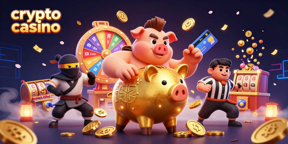 Profitez d'une expérience captivante avec le crypto casino illustré par un personnage principal dynamique.