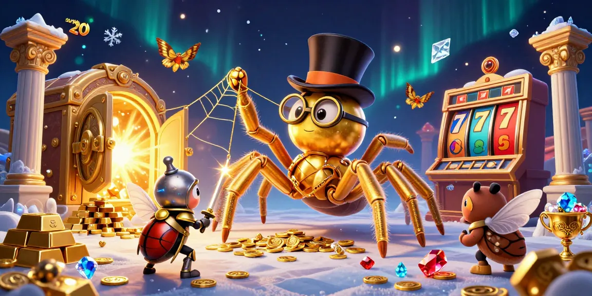 Engage with lucrative games at sunwin20, where a giant golden tarantula weaves casino fortunes.