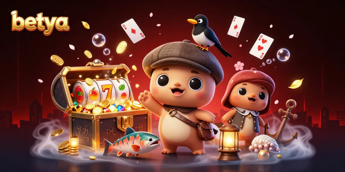 Engage with betya through a vibrant underwater casino scene filled with playful characters and jackpot themes.
