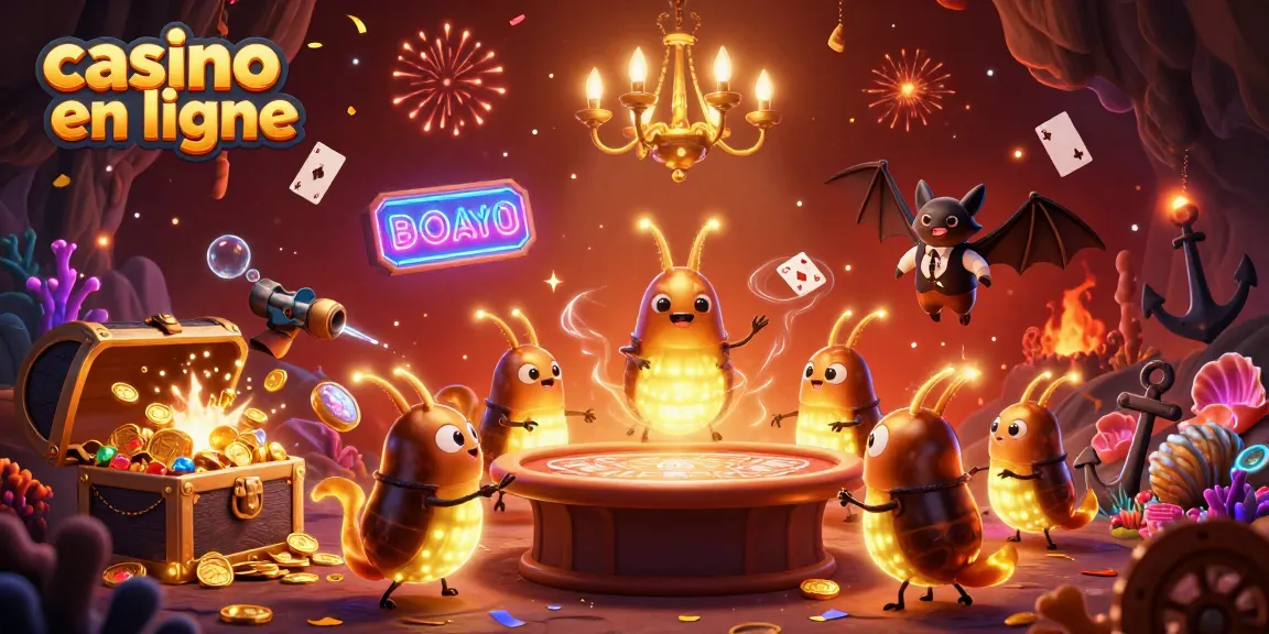 Gagnez avec le meilleur casino en ligne, décoré par des vers luisants illuminant le jeu.