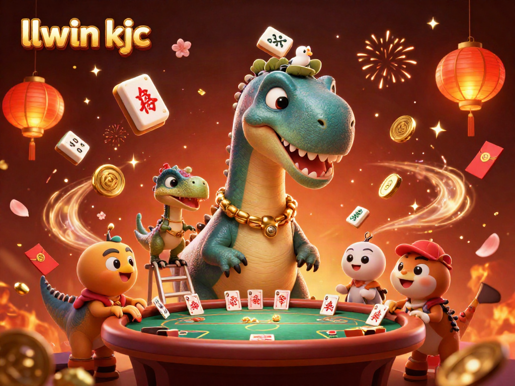 Engage with llwin kjc in an exciting casino scene, showcasing vibrant characters and gaming elements.