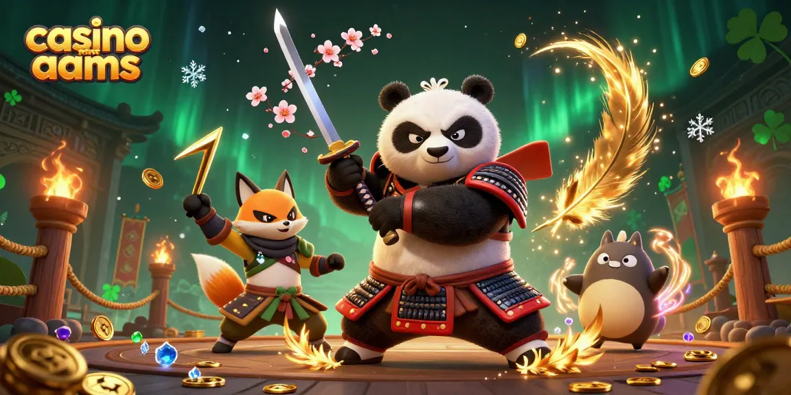 Gioca nei migliori casino non AAMS con un panda samurai e una volpe ninja tra avventure di gioco e vincite dorate.