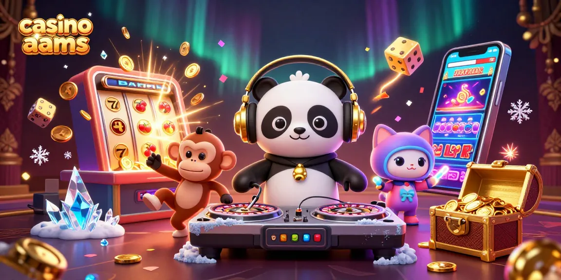 Gioca nei migliori casino non AAMS con il panda DJ e un'atmosfera festosa piena di slot e premi.