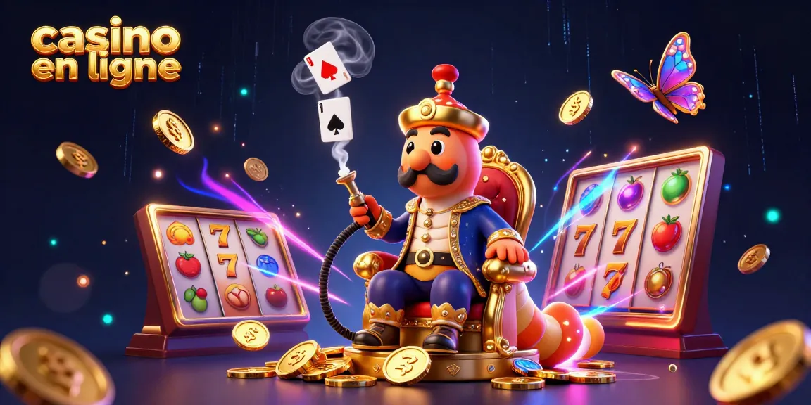 Plonger dans l'univers du casino en ligne avec une illustration vibrante et dynamique.