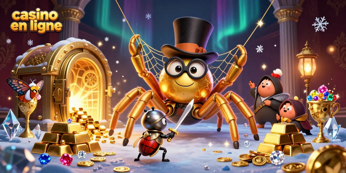 Découvrez le casino en ligne avec des motifs dynamiques de jeux et des personnages captivants.