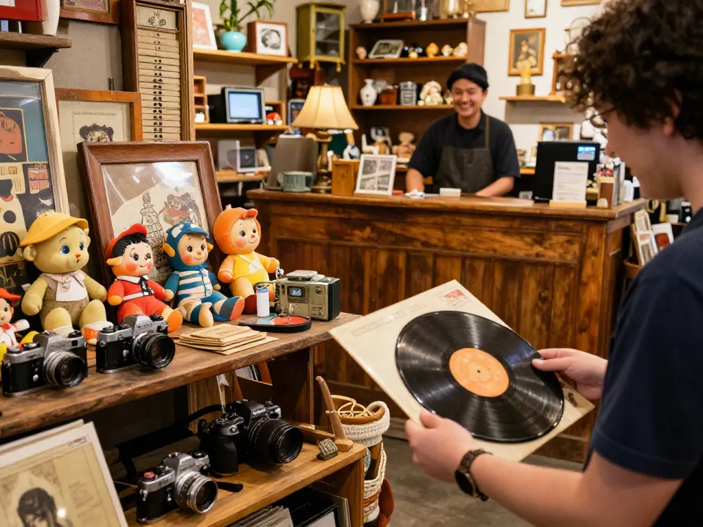 Explore unique second-hand treasures at rokok 88 vintage shop.