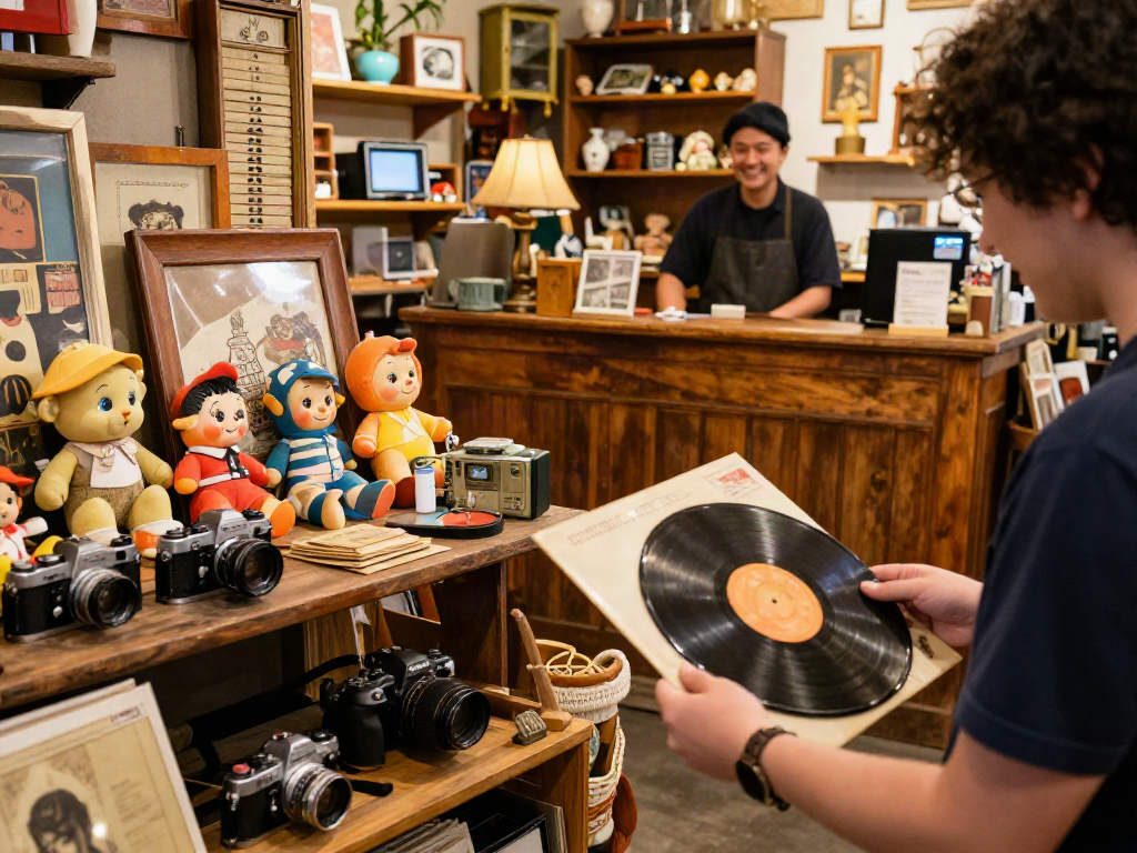 Explore unique second-hand treasures at rokok 88 vintage shop.