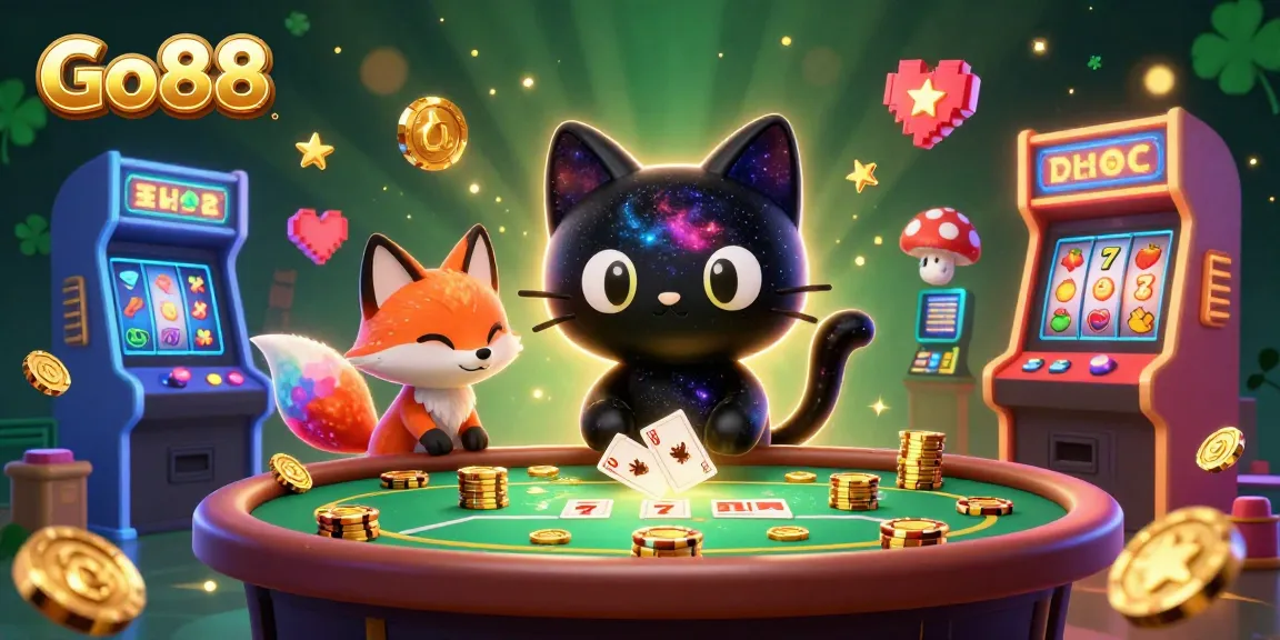 Engage with Go88's vibrant cosmic casino featuring unique characters and thrilling gaming elements.