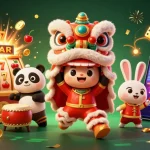 Hit your luck with exciting jackpot slots in a vibrant casino scene featuring lively characters.