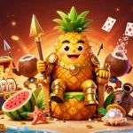Engage with thrilling games at 33Win com while enjoying a vibrant casino scene with playful characters.