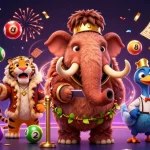 Engage in thrilling gaming action at Link vào FLY88, featuring a vibrant casino scene with iconic characters.
