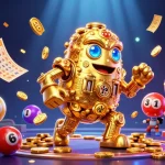 Engage in exciting gameplay with EE88's golden golem amidst dynamic lottery elements.