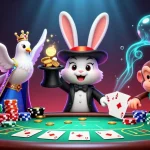 Z188 creates thrilling casino excitement as a magician rabbit pulls coins. Experience dynamic gameplay!