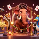 Experience sunwin's vibrant gaming atmosphere with lively characters and rich casino elements.