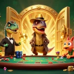 Enjoy the thrilling experience at MM88 COM with animated characters engaging in action-packed casino gaming.