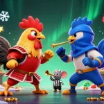 Gioca nei casino non AAMS e vivi un'esperienza avvincente con combattimenti tra galli, foglie dorate e giochi arcade luminosi.