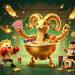 Engage in thrilling gameplay with Caswino Casino Login, featuring vibrant 3D characters and dynamic casino elements.