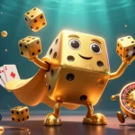 Ressentez l'excitation du casino en ligne avec une illustration 3D colorée et dynamique