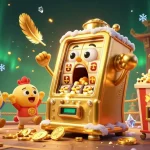 Experience tg88's thrilling slots with golden slot machines winning jackpots, surrounded by cheering and excitement.