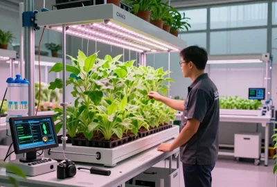 Explore the innovative indoor agriculture facility with CIKA4D link enhancing modern farming solutions.