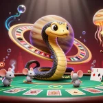 Jouer sur un casino en ligne sans KYC avec une illustration 3D animée et immersive.