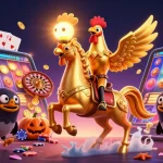 Engage with go88's vibrant slot games through an enchanting casino adventure illustration.