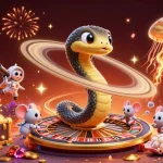 Jouez aux jeux de casino en ligne avec des astronautes à Saturne et un méduse dorée comme dealer.