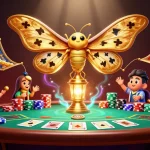 Feel the excitement at FLY88 with a stunning 3D illustration of thrilling poker scenes and vibrant casino visuals.